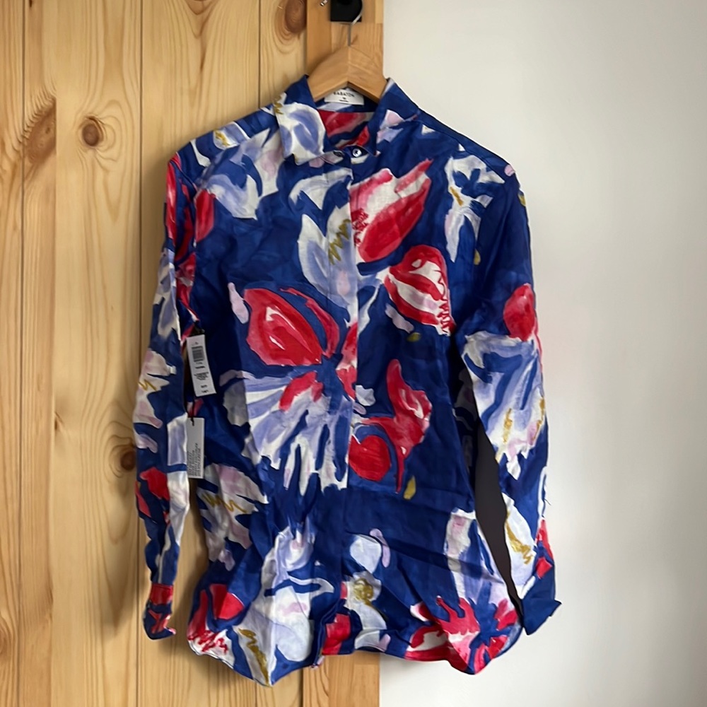 Babaton (Aritzia) Tahoma linen blouse size XS